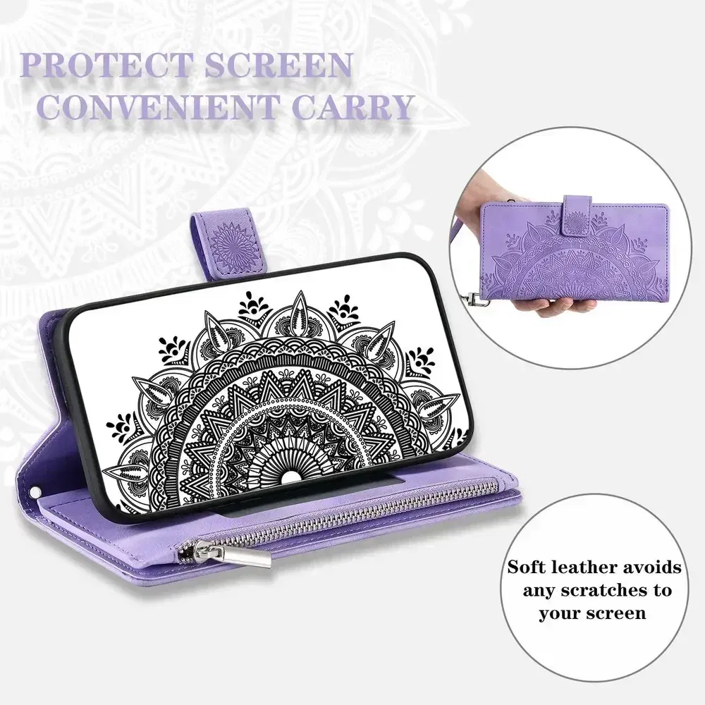 Material: PE, Color: MAROON - 13T 12T 11T Leather Case For Redmi Note 12 Pro Plus 5G Flip Case Crossbody Zip Book Funda Xiaomi Redmi Note 13 Pro 11 12s 13c 4G