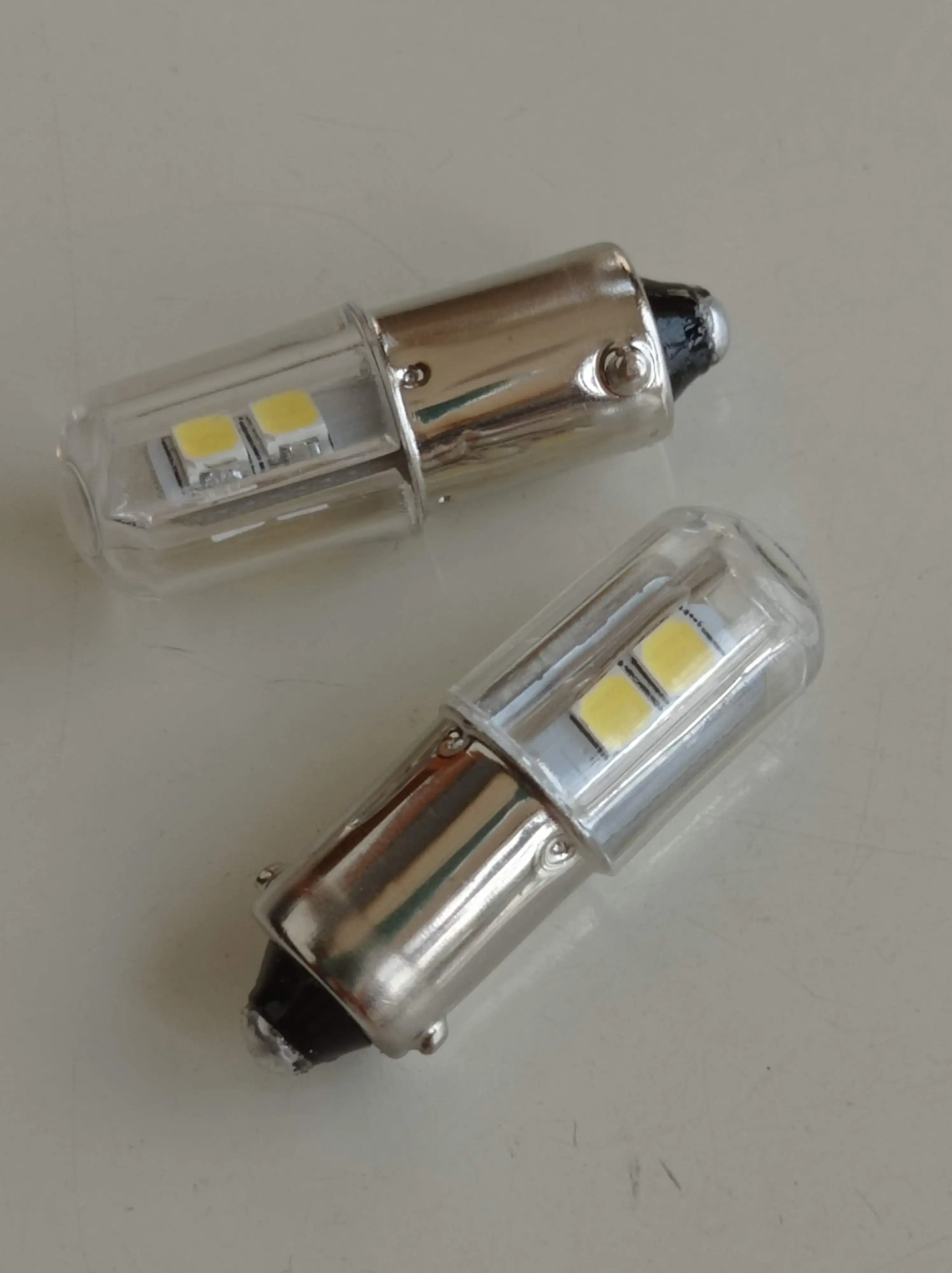 Emitting Color: WHITE - 2PCS  BA9S T4W LED Car light bulb T2W T3W H5W interior Car LED License Plate light DC12V 12913 12910 12929 BA9 57 756 1816  1891