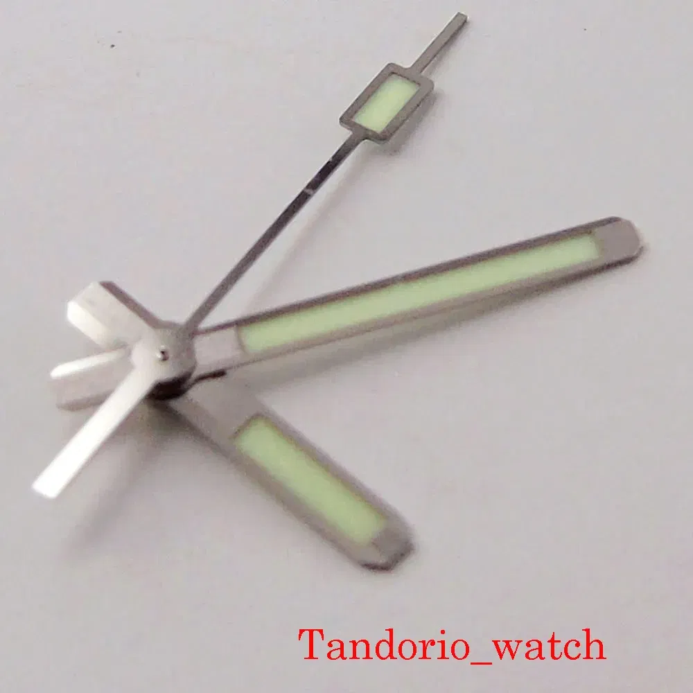 62MAS Wristwatch Replacement Stereoscopic Watch Hands Set Needles Super Japan C3 Green Luminous For NH35 NH36 4R35 4R36 Movement