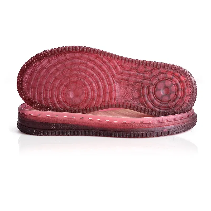 Color: Red, Shoe Size: 1 - 1 Pair Soft Rubber Soles Hand-woven Hook Line Soles Anti-slip Shoe Patch Durable Repair Replacement For Boot Shoes