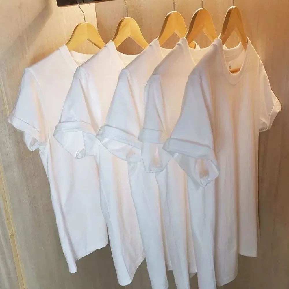 Color: GRAY, Size: XXXL, Sale by Pack: Pack of 2 - 2PCS 100% Cotton Solid T Shirts Men's and Women's Short Sleeve White Tees Casual Breathable Loose Round Neck T-shirt Couple Tops
