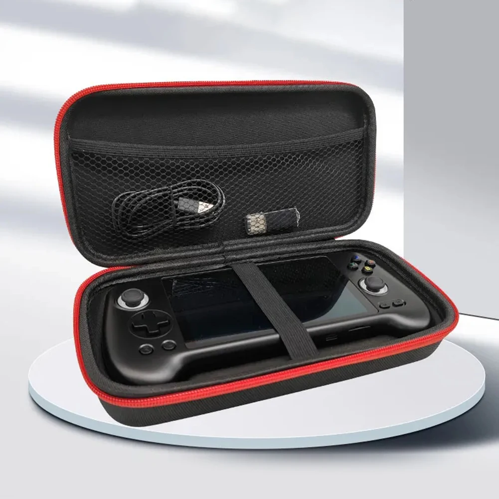 Color: black, Ships From: CHINA - For ANBERNIC RG556 Game Console Storage Bag EVA Hard Travel Carrying Case with Mesh Pocket Portable Waterproof Protective Case