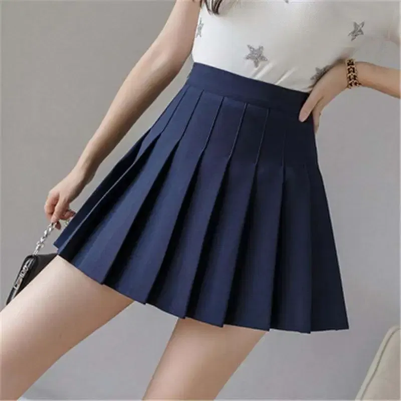 Size: L, Color: black - 1pc Pleated High Waist Mini Skirt Women Sexy White Micro Ladies Korean Style Summer Miniskirt Y2k Egirl Hot Skirt