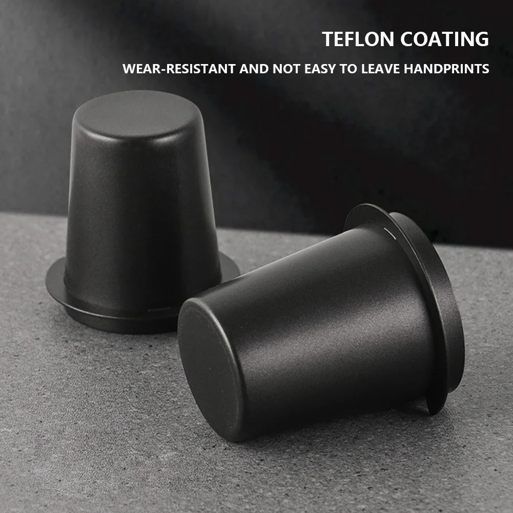 Color: Yellow - Coffee Dosing Cup 51/54/58mm Coffee Bean Measuring Cups Stainless Steel Replacement Cafe Barista Tool for Espresso Machine
