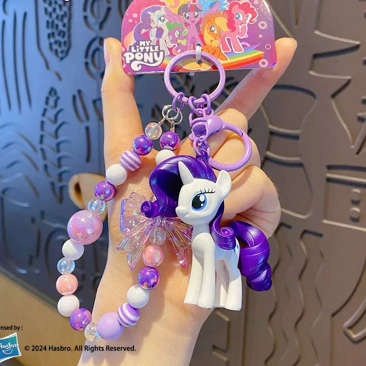 Color: Chocolate, Ships From: CHINA - Cartoon My Little Pony Toy Keychain Twilight Sparkle Pinkamena Diane Pie Fluttershy Rarity Rainbow Dash Key Buckle Keyring Gift
