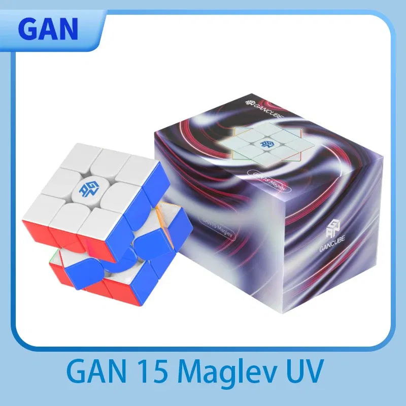 Color: Yellow - [JudyCube] New 2024 Gan 15 Maglev UV Magnetic Magic Speed Cube GAN15 M Stickerless Professional Fidget Toys GAN 15M Cubo Magico
