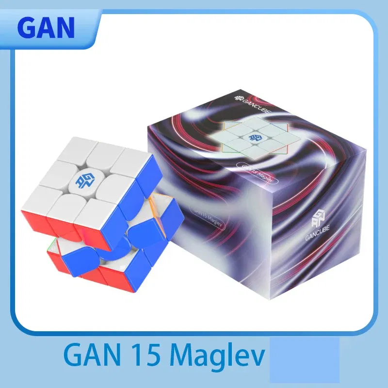 Color: Yellow - [JudyCube] New 2024 Gan 15 Maglev UV Magnetic Magic Speed Cube GAN15 M Stickerless Professional Fidget Toys GAN 15M Cubo Magico