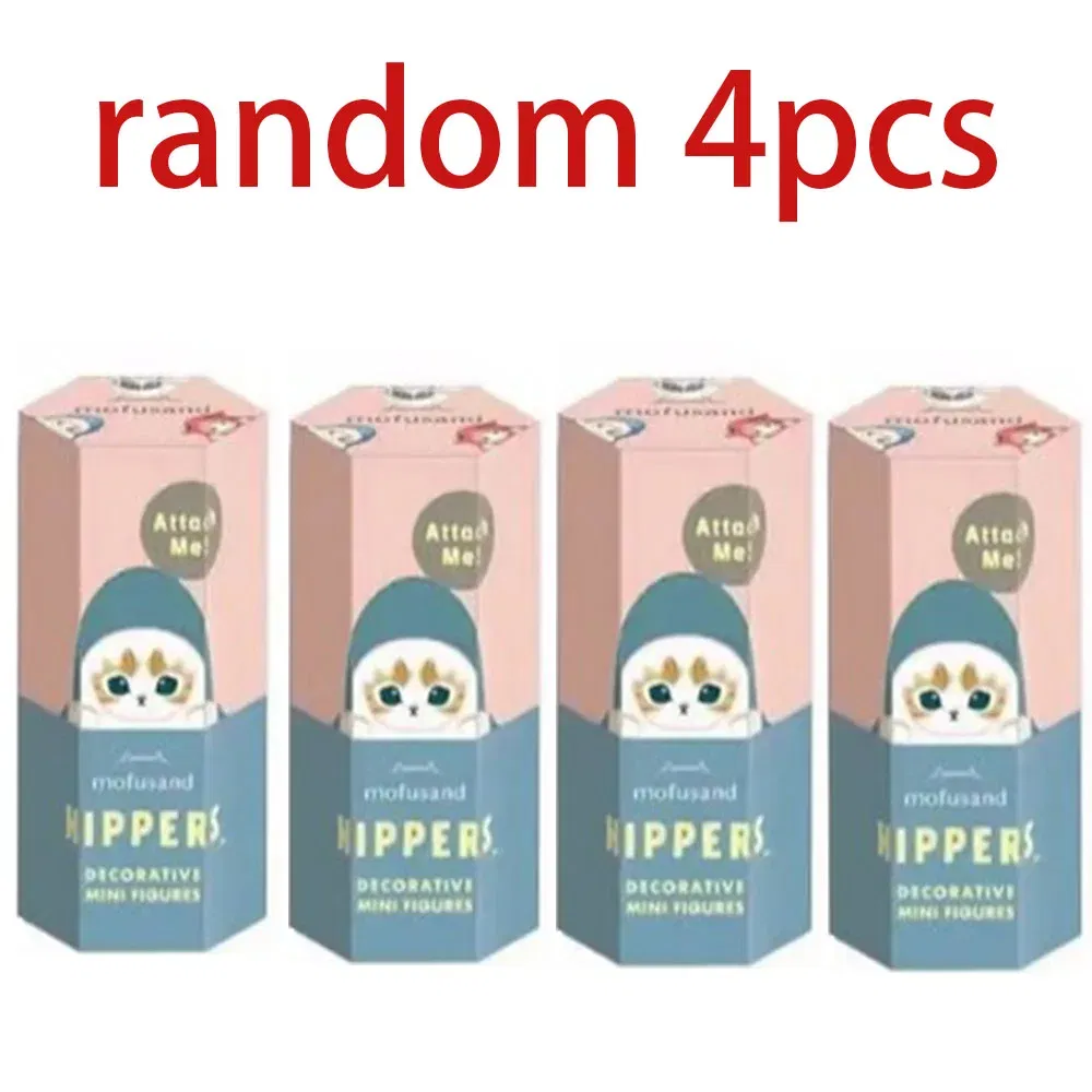 Color: green - Kawaii Sonny Angel Mofusand Hippers Series Blind Box Action Figure Cute Doll Mystery Box Mobile Phone Car Decor Christmas Gift