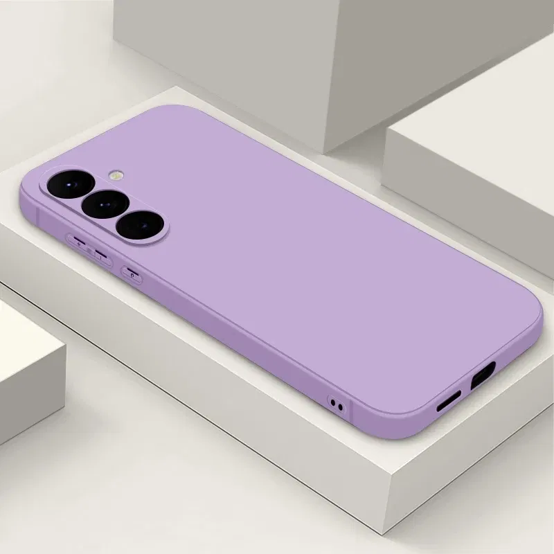 Color: PURPLE, Material: Carbon Fiber - Soft Silicone Lanyard Case For Samsung Galaxy S23 S24 S25 Ultra S22 Plus S23 S24 FE A55 A53 A54 A35 A15 A16 A25 5G Phone Cover