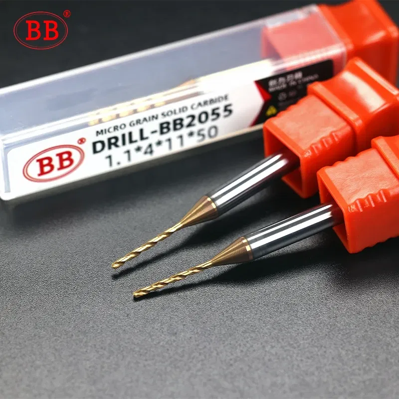 Hole Diameter: 9.6mm - BB 0.3~2.02mm Micro Drill Solid Carbide Bit Mini CNC Hole Making 3D Shank Diameter 4mm D4 Metal Steel Plastic 1PCS