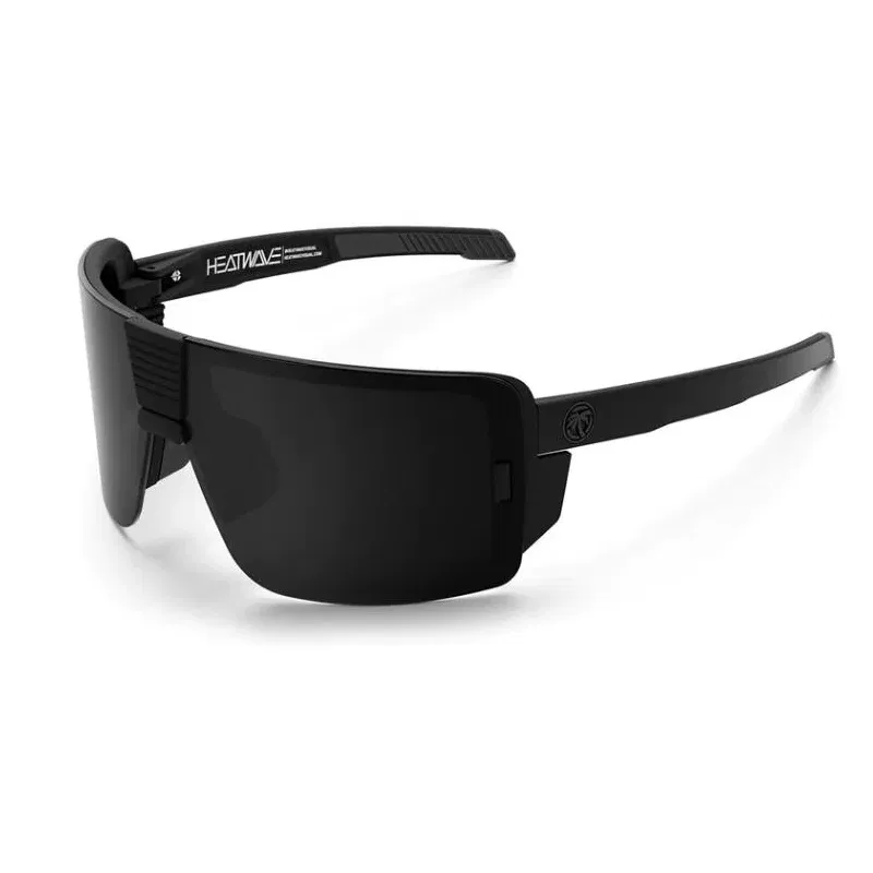Lenses Color: Pink, Frame Color: BROWN - NEW High quality luxury Heat Wave brand sunglasses square Conjoined lens cycling Women men sun glasses UV400
