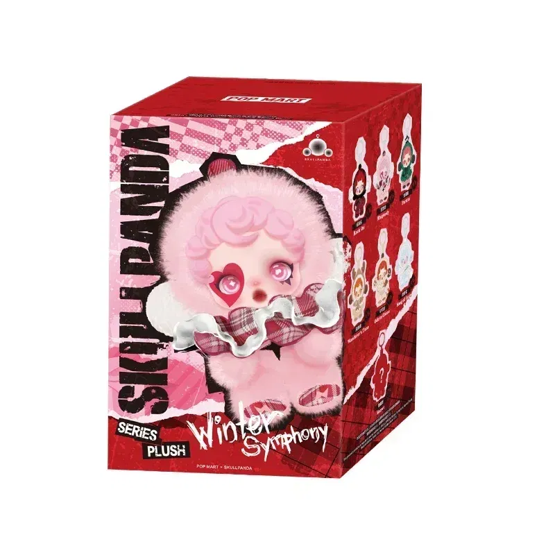 Color: GRAY - POPMART SKULLPANDA Winter Symphony Series SP Blind Box Guess Bag Plush Pendant Doll lovely Girl birthday present xmas Toys