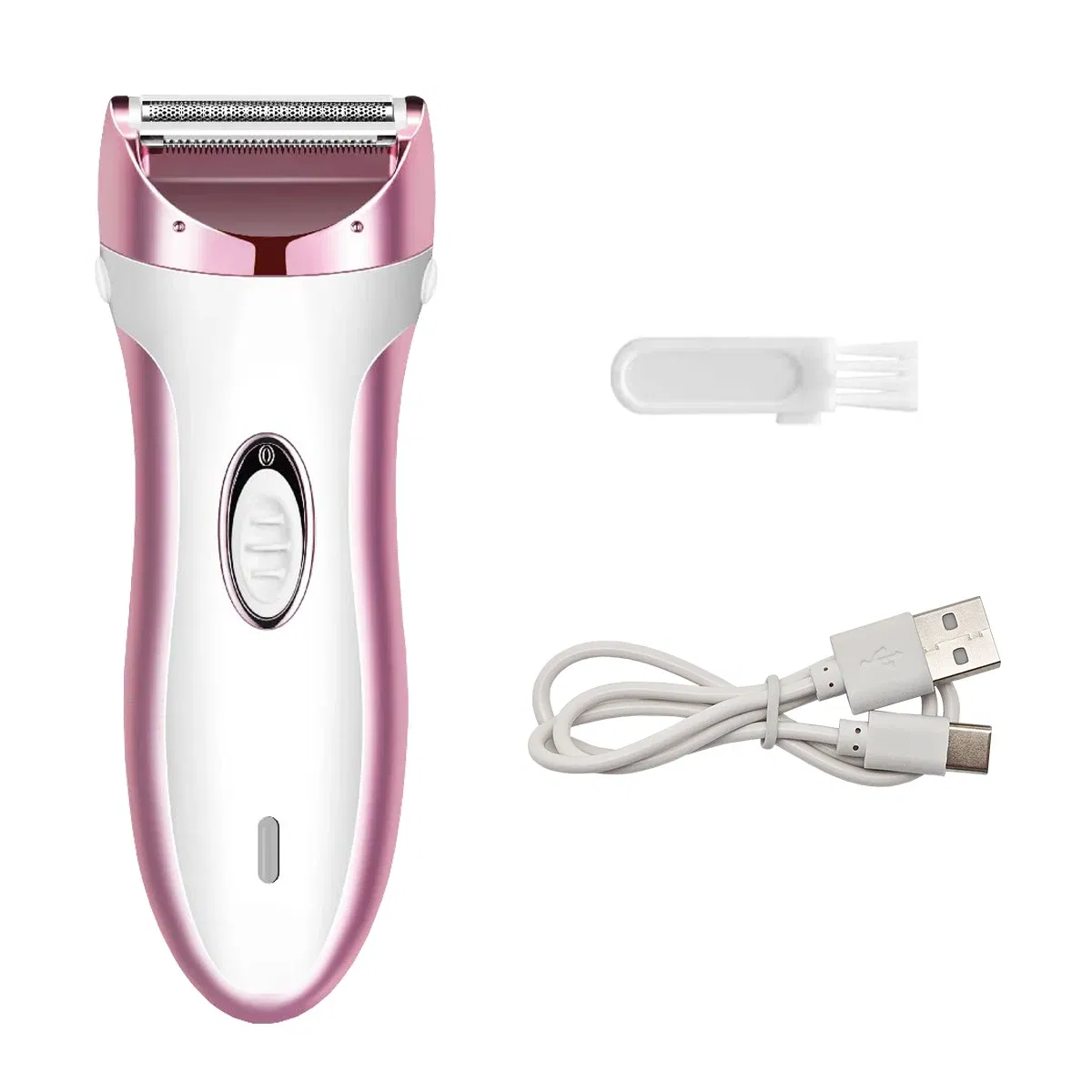 Color: Pink - Woman Electric Razor,Home Full Body Usb Electric Hair Removal Instrument,Suitable For Underarms,face,arms,Bikini Trimmer,Legs