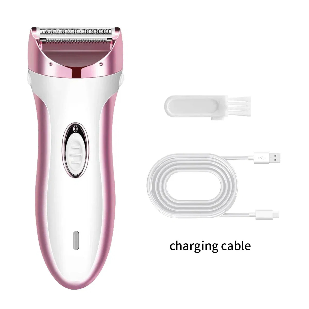 Color: Pink - Woman Electric Razor,Home Full Body Usb Electric Hair Removal Instrument,Suitable For Underarms,face,arms,Bikini Trimmer,Legs