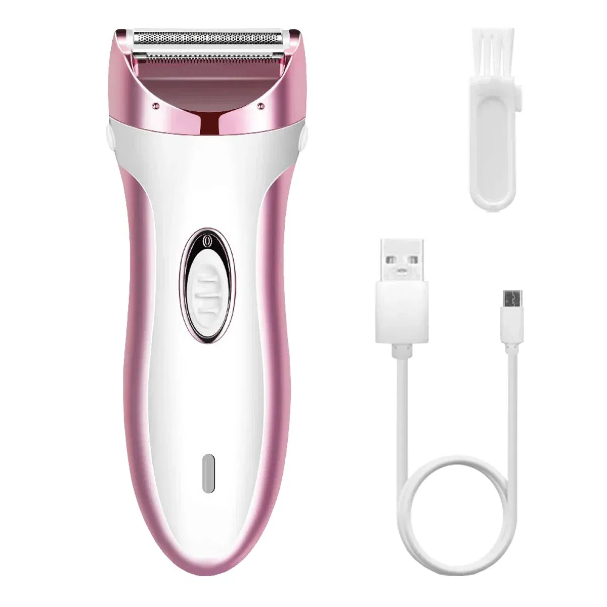 Color: Pink - Woman Electric Razor,Home Full Body Usb Electric Hair Removal Instrument,Suitable For Underarms,face,arms,Bikini Trimmer,Legs