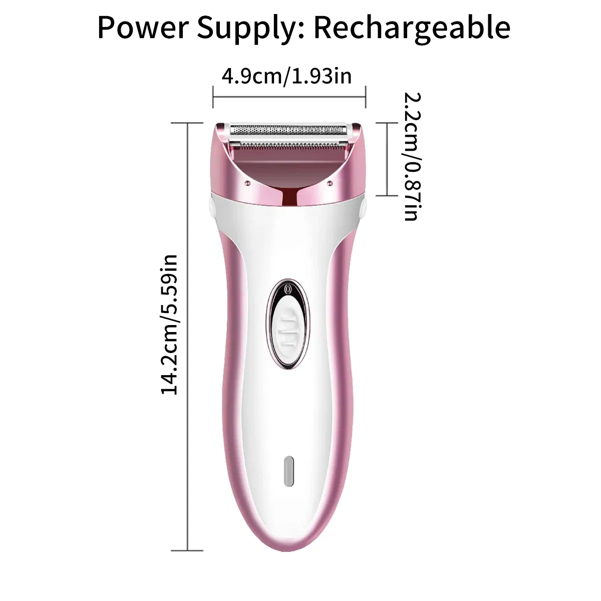 Color: Pink - Woman Electric Razor,Home Full Body Usb Electric Hair Removal Instrument,Suitable For Underarms,face,arms,Bikini Trimmer,Legs