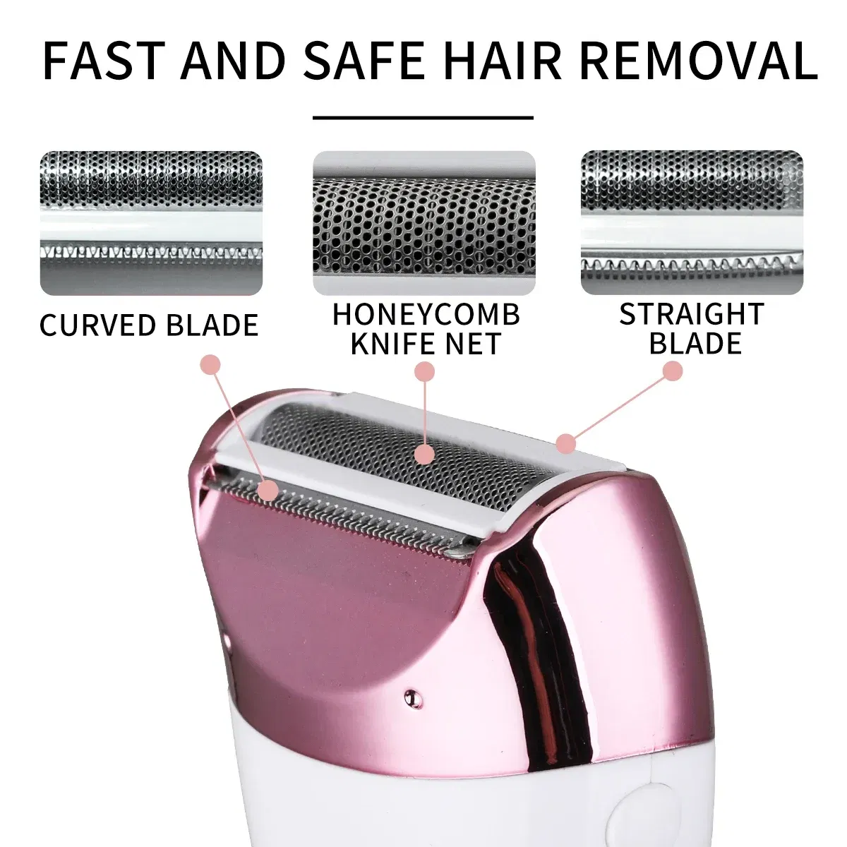 Color: Pink - Woman Electric Razor,Home Full Body Usb Electric Hair Removal Instrument,Suitable For Underarms,face,arms,Bikini Trimmer,Legs