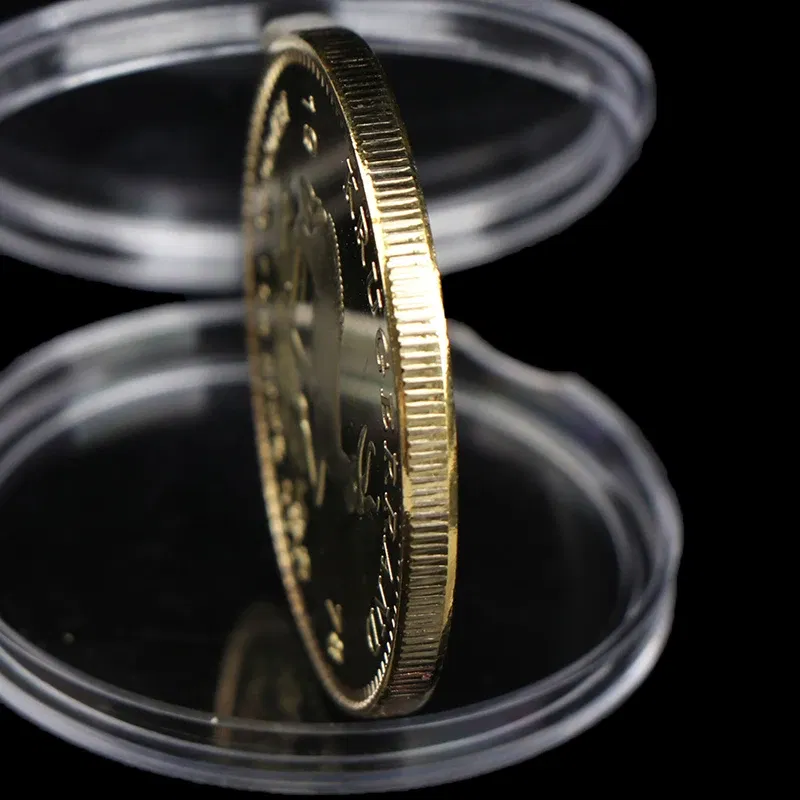 Color: light brown - 1PC 1974/1978/2021 South African Gold Krugerrand Coin 4cm Gold Coin Replica Cosplay Prop