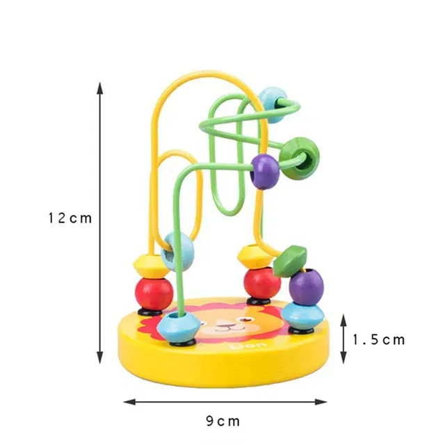 Color: Lemon yellow - Baby Wooden Puzzles Montessori Toys 1 2 Years Toddler Toys Hand Grab Board Alphabet Number Cognition Learning Educational Toys