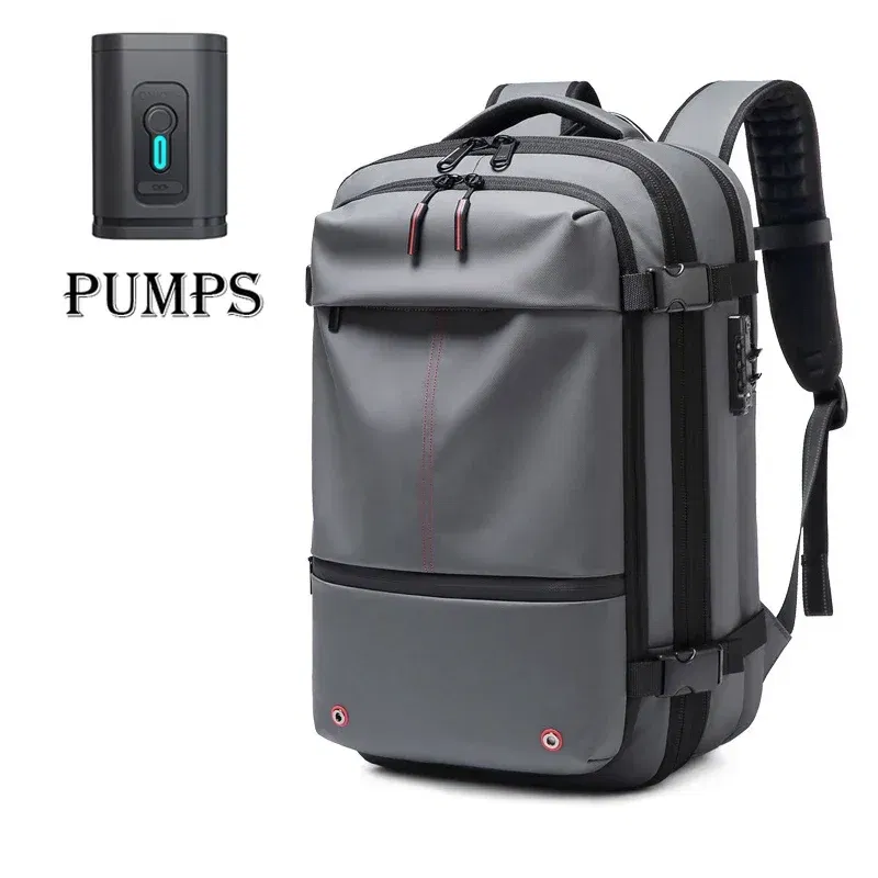 Color: army green - Men Travel Backpack vacuum compression Laptop Backpack 17 inch Extended Large Capacity school Backpack Hiking Business backpack