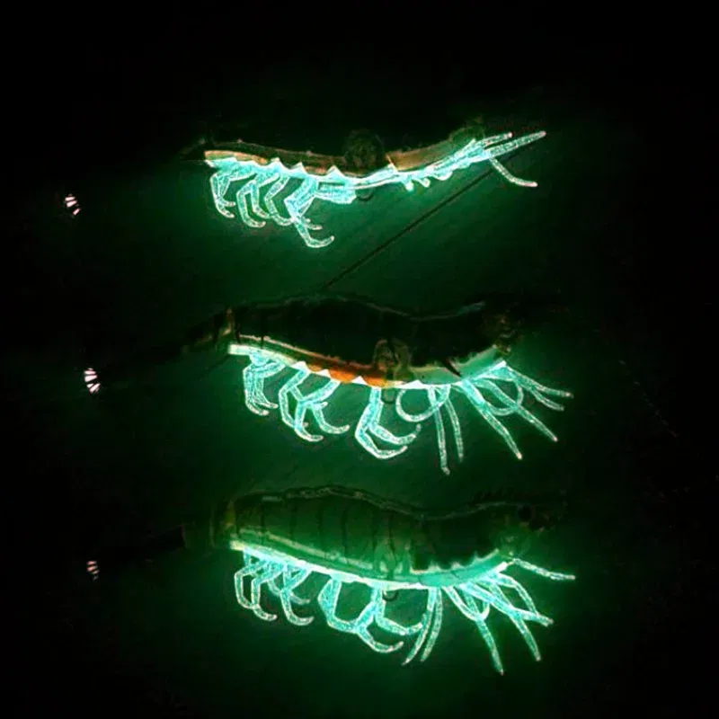 Color: Light green, Size: 80mm - ILURE Squid Bait Squid Jigs Horizontal Luminous Webfoot Octopus Egi Lure Wobbler Artificial Hard Bait Cuttlefish Hook Tackle