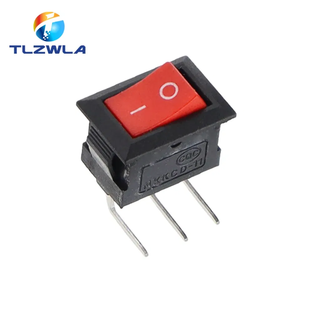 Color: MULTI, Size: 4XL - 5/10PCS KCD11 Rocker Switch 10*15mm Mini Push Button Switch ON-OFF / ON-OFF-ON 2 Pins / 3 Pins 3A 250VAC / 6A 125VAC 10x15mm