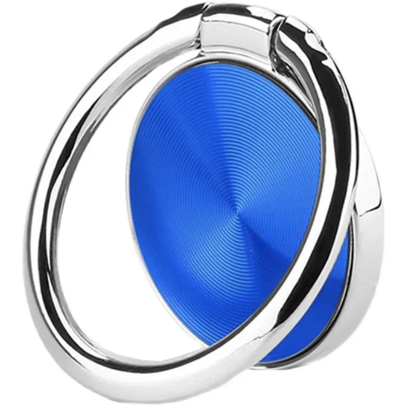 Color: WHITE - CD Pattern Ultra-thin Mobile Phone Ring Buckle Holder 360 Degree New Round Mobile Phone Holder Magnetic Car Ring Buckle