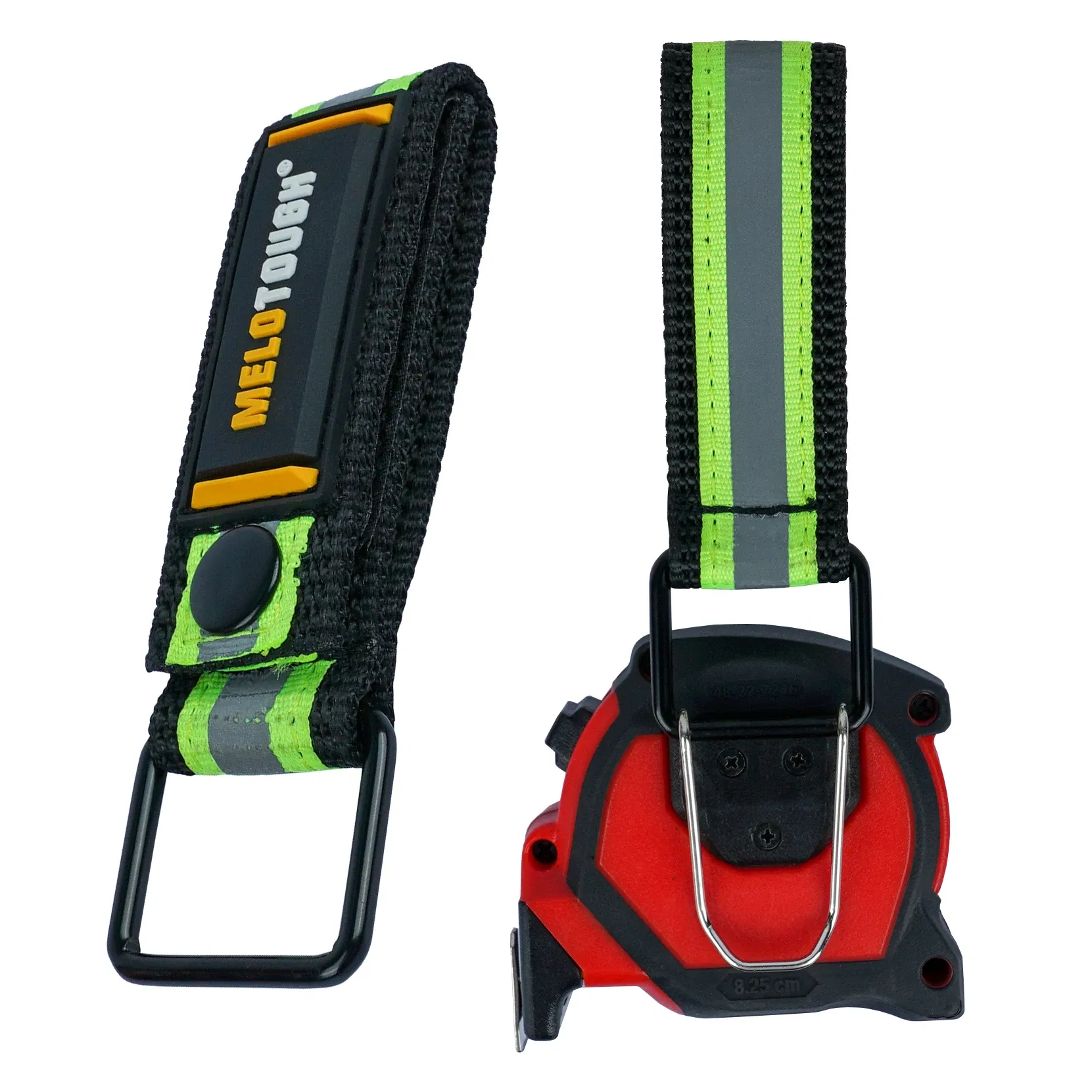 Color: green - Measuring Tape Holder Tape Measure Holder Drill Impact Tool Holster for Tape Measure, Drills, Clipped Tool