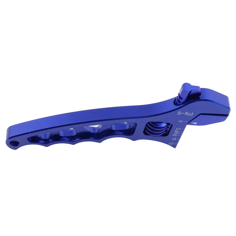 Color: PURPLE - Aluminum Adjustable Spanner Wrench Tool for Fuel Hose End Fitting 3AN to 12AN