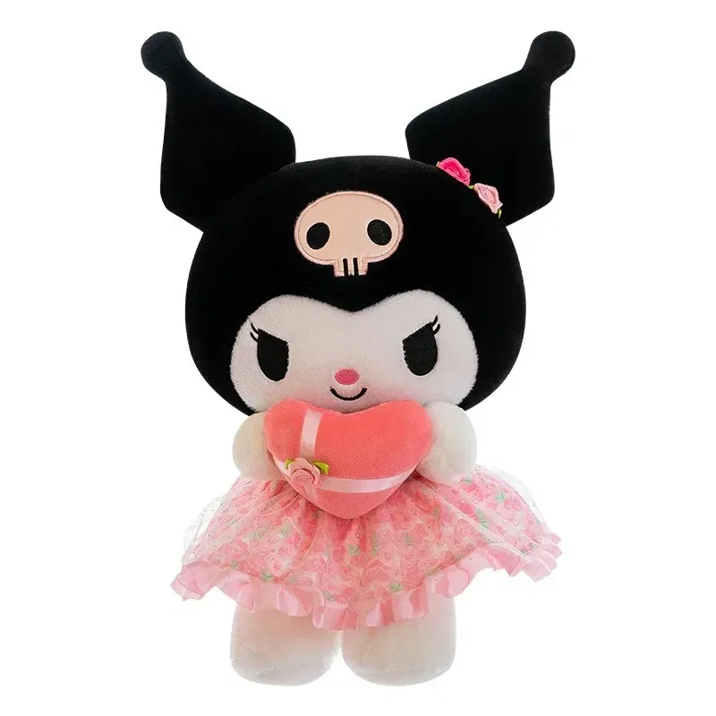 Color: Gold - Sanrio Kuromi Plush Toy30cm Cinnamoroll Melody Stuffed Doll Comfortable And Soft Plush Toy Valentine's Day Child Birthday Gift