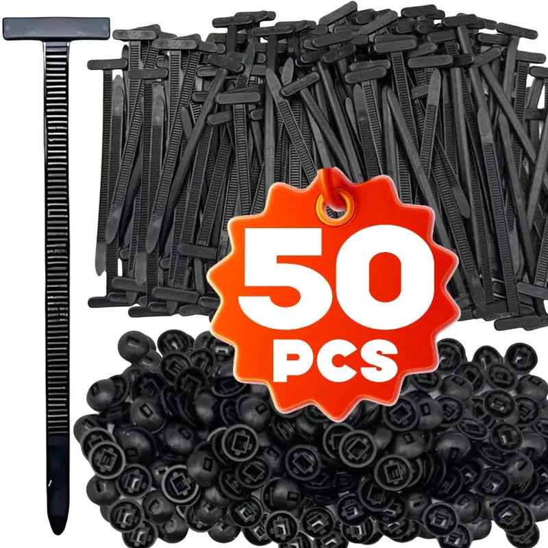 Color Name: Orange - 600set Nylon Universal Cable Tie Buckle Heavy Duty Self-Locking Zip Ties Holder with Pin Fasteners Car Body UV Resistant Zipties