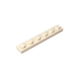 Color: Trans-light Blue - Gobricks GDS-505 Plate 1 x 6 compatible with lego 3666 pieces of children's DIY building block Particles Plate DIY