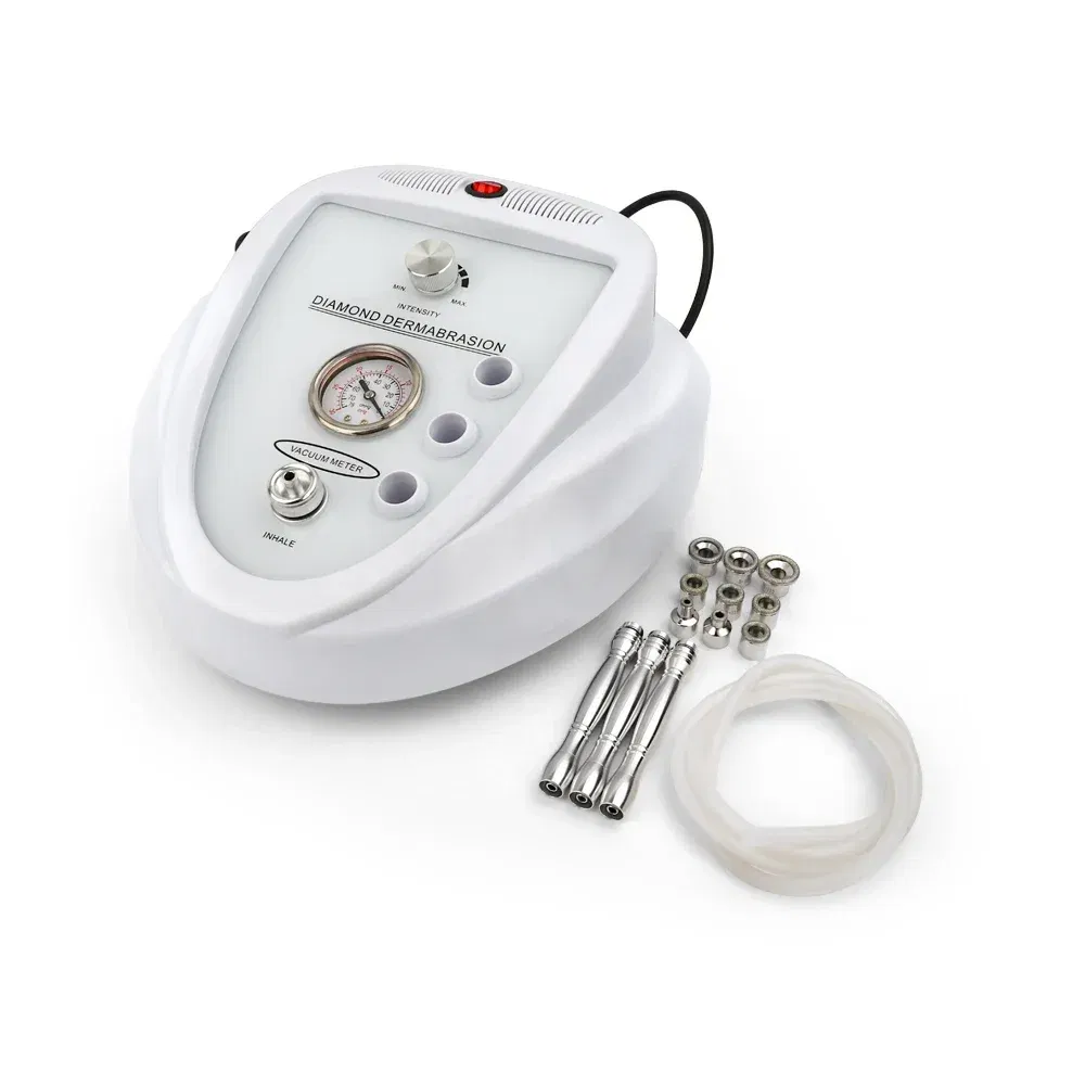 Color: White, Power Source: AU - 3 in 1 Diamond Microdermabrasion Machine High Suction Power Professional Dermabrasion Home Use Facial Peeling Skin Care Machine