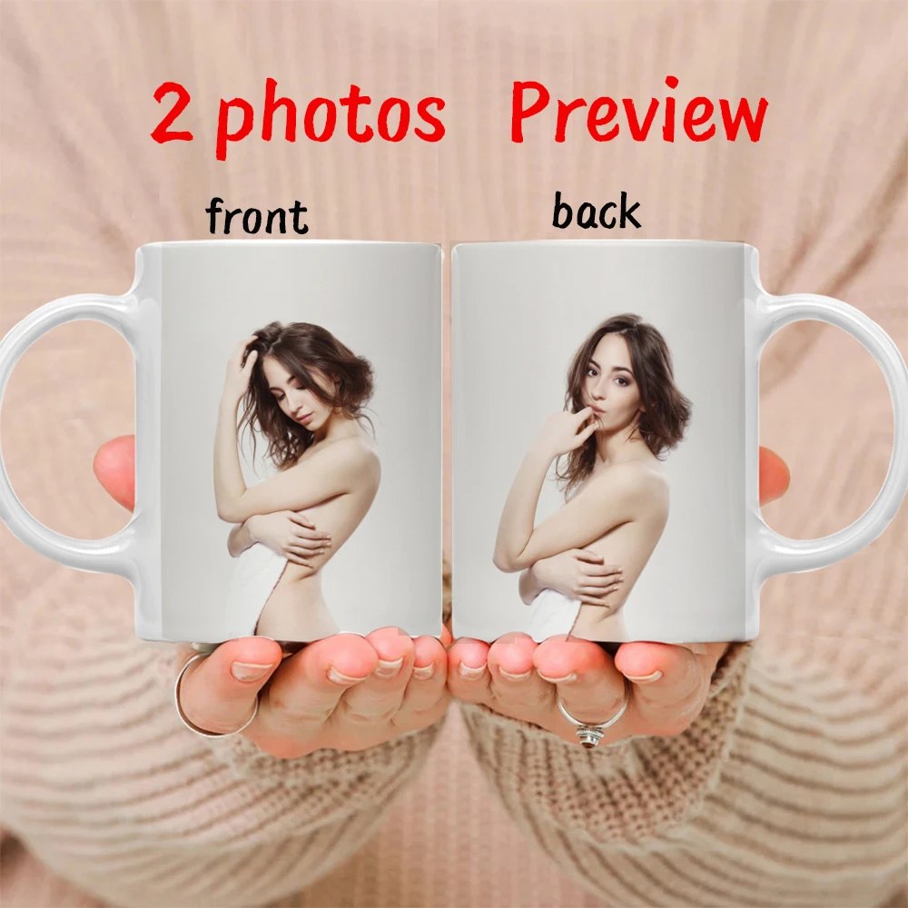 Color: WHITE, Capacity: 301-400ml - Personalised Your Photo Mug, Custom NAME IMAGE TEXT Cup,Customize Coffee Mugs, Tea Cups, Mothers day, Wedding Gift 9 COLOURS