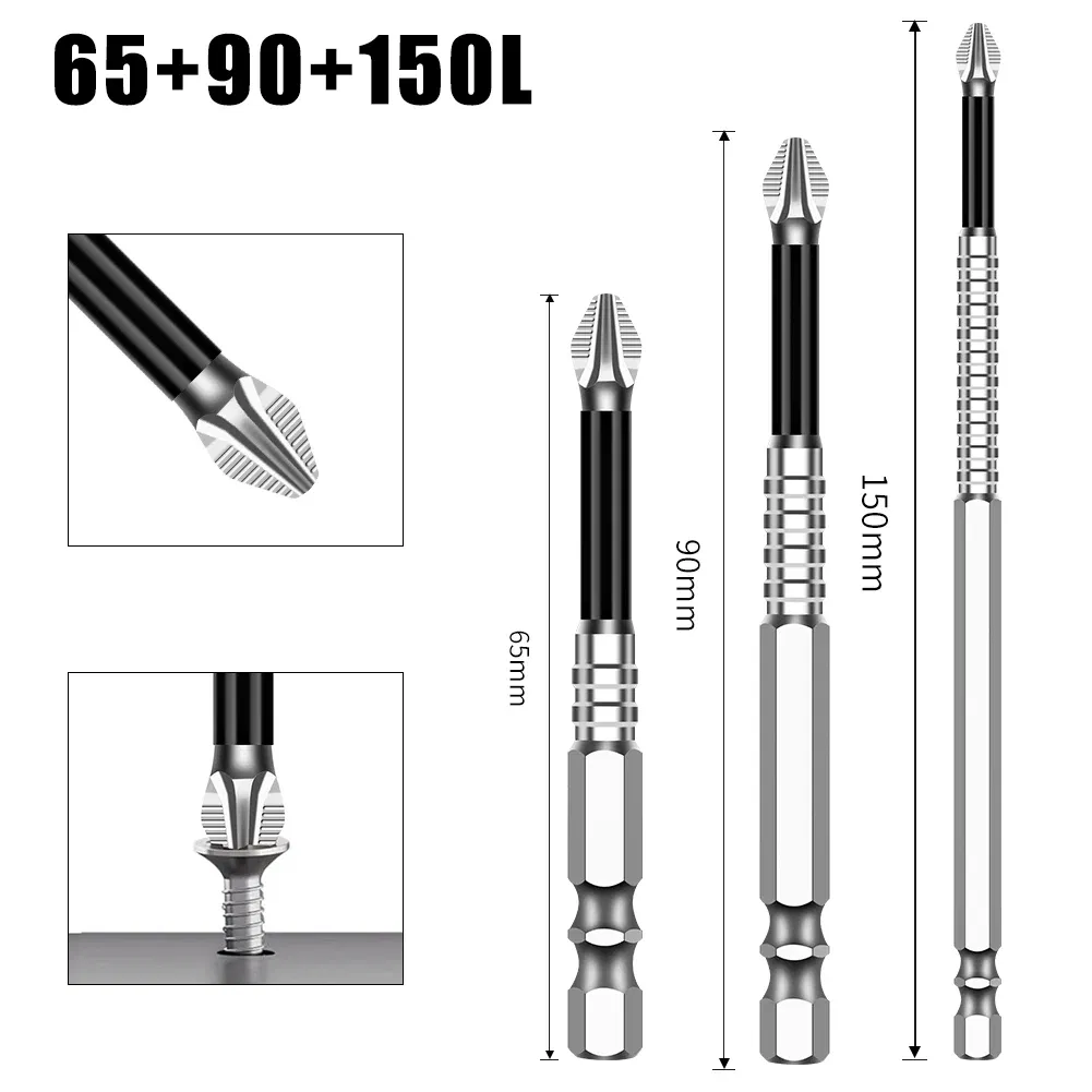 Color: Brown - K5 Non-slip High Hardness Bit S2 Strong Magnetic 5A Black Non-slip Cross Head Electric Drill Electric Screwdriver Bit