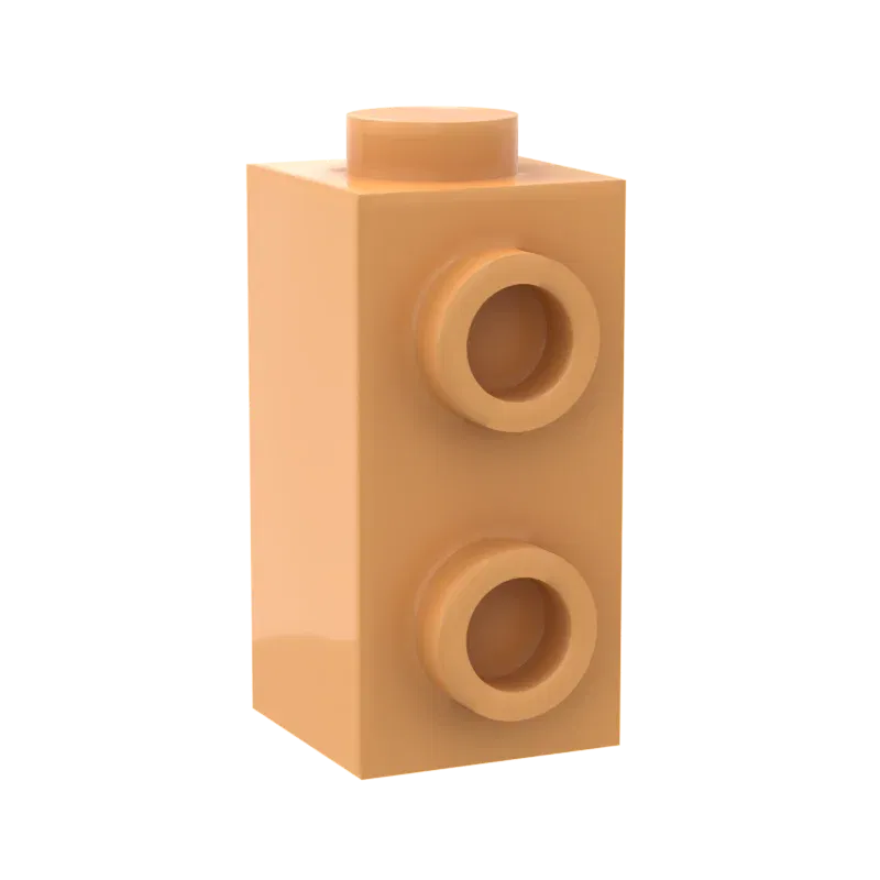 Color: Chocolate - 10PCS Assembles Particles 32952 1x1x1 2/3 Single side Mini Bricks Building Blocks DIY Replaceable Parts Toys For Children Gifts