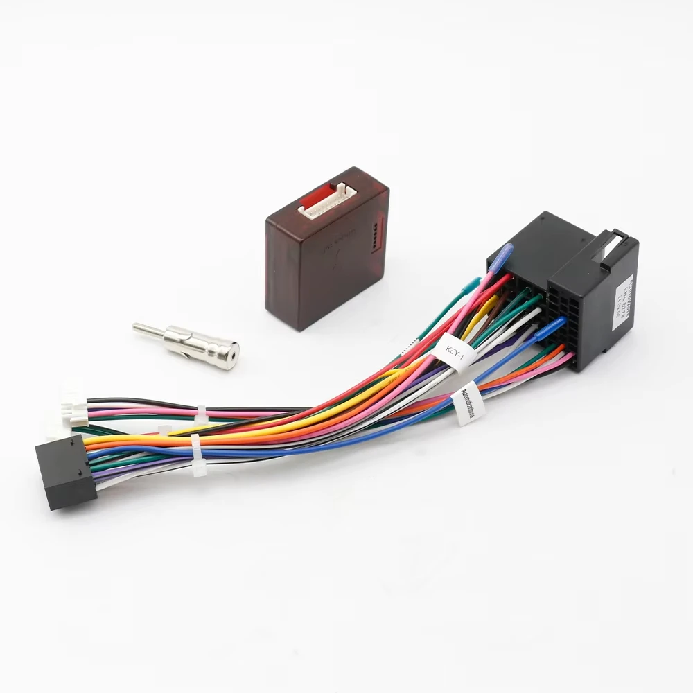 Color Name: black - Car 16pin Wiring Harness Adapter Canbus Box Decoder Radio Power Cable For Renault Logan Sandero Duster Symbol RP5-RN-101