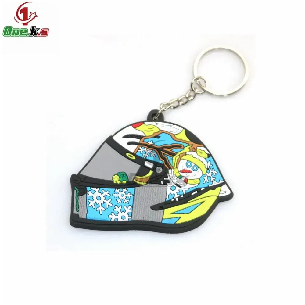 Color: black - Rubber Motorcycle Key Ring Key Chain cool keychain 3D Soft For motorcycle helmet 93 AGV
