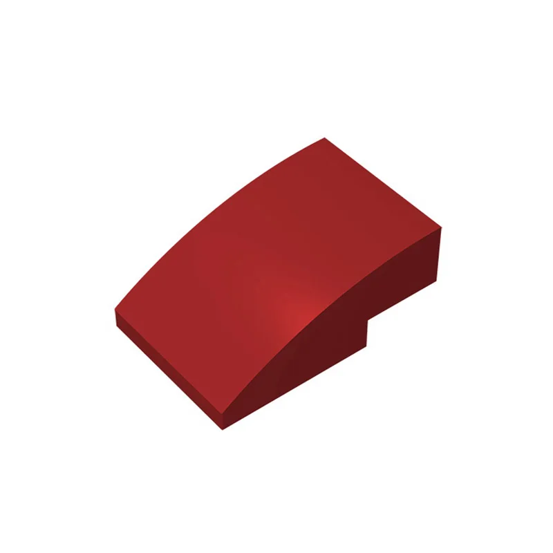 Color: Red - 1 Pcs Buildings Blocks 24309 Slope Curved 3 x 2 Brick Collection Bulk Modular GBC Toy For High-Tech MOC