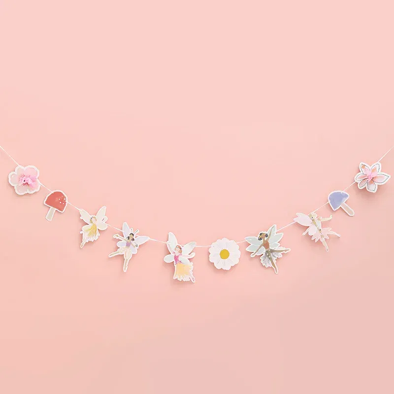 Color: light yellow - 12/24pcs Fairy Cake Topper Girl Birthday Party Cupcake Topper Fairy Theme Party Decoration Wing Angel Fairy Cake Topper