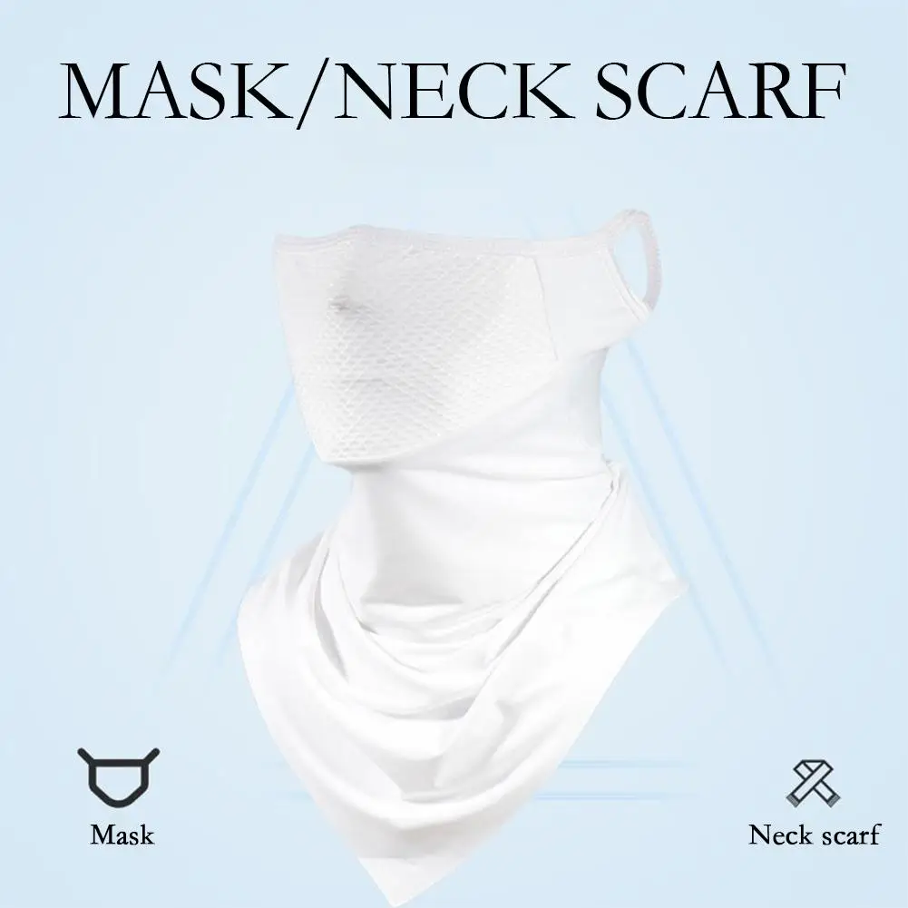 Color: Blue, Ships From: CHINA - Breathable Sun UV Protection Hiking Outdoor Sport Cycling Wind Sun Protection Triangle Ear-hook Mask Cycling Sun Protection Mask