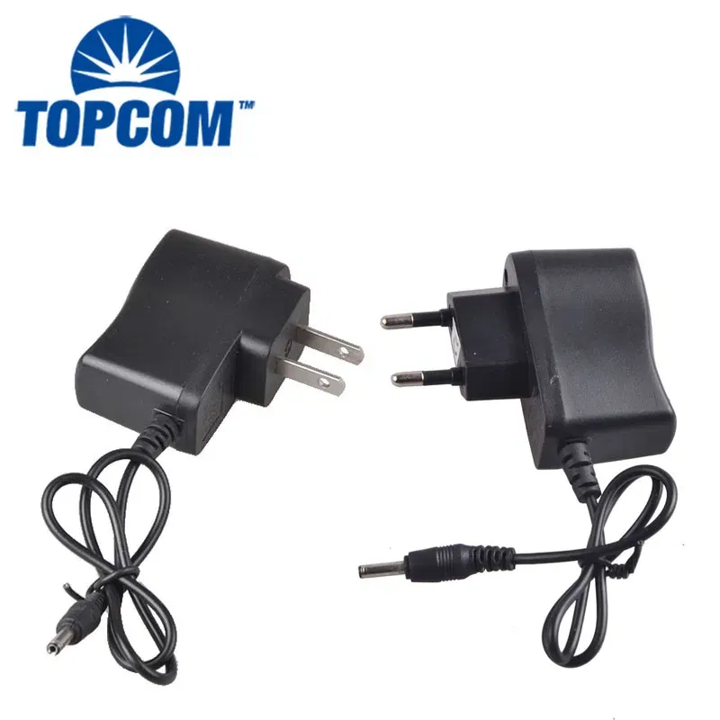 Color: Light green - TopCom Outdoor EU / US Standard Wall Charger18650 And 14500 Changer 4.2v 500 Mah Using for Flashlight