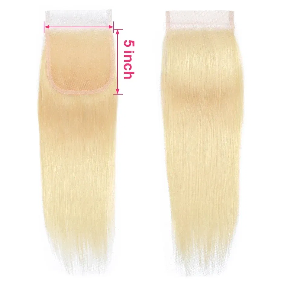 Color: #613, Material Grade: Remy Hair, Stretched Length: 18inches - Eva 5x5 Hd Lace Closure Straight 13x4 Lace Frontal Closure Hand Tied Human Hair Closures Free Part Hd Lace Closure Pre Plucked