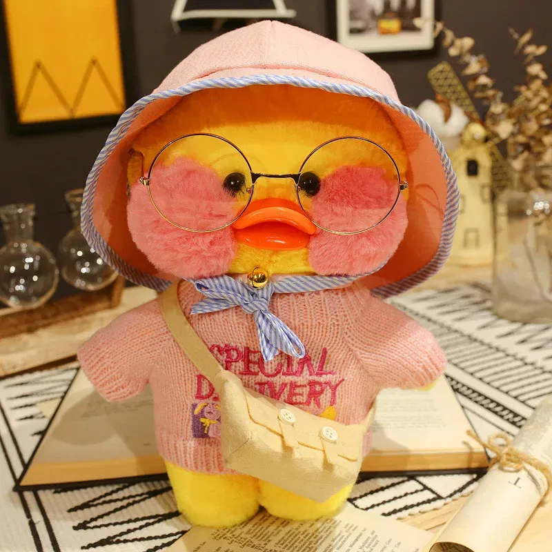 Color: army green, Height: 11cm-30cm - 30cm Cute LaLafanfan Cafe Duck Plush Toy Kawaii LaLafanfan Duck Doll Soft Stuffed Animal Plush Pillow Birthday Gifts for Kids