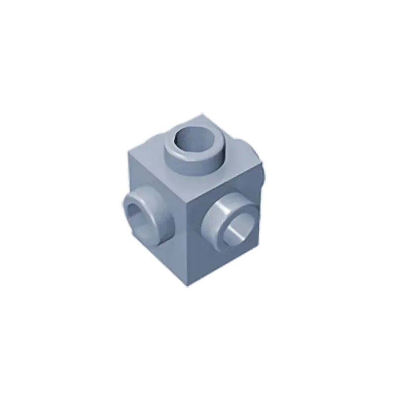 Color: Light Grey - Gobricks GDS-650 BRICK 1X1 W. 4 KNOBS compatible with lego 4733 children's DIY Educational Building Blocks Technical