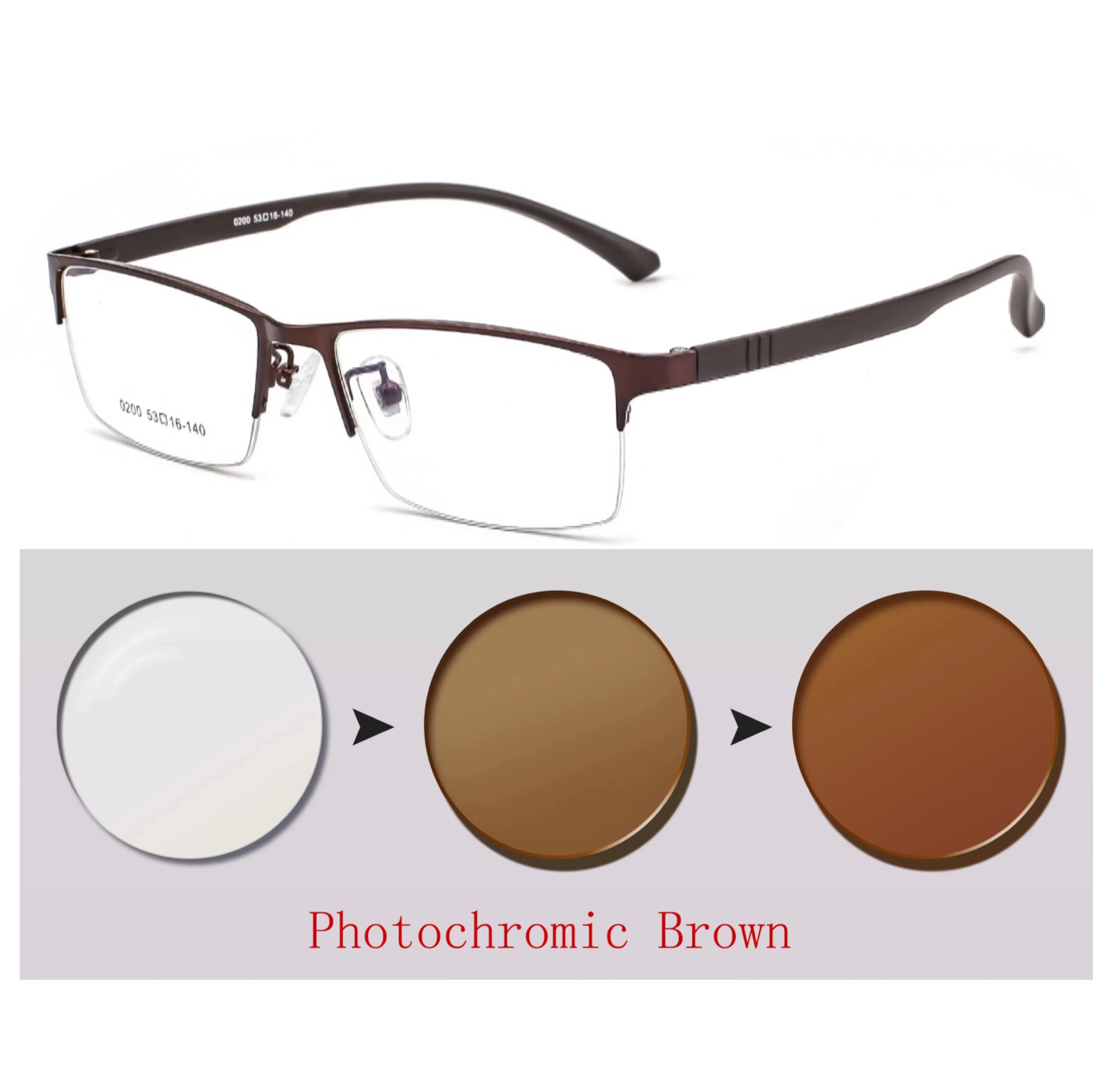 Frame Color: GRAY, Ships From: CHINA, Eye Prescription: +450 - Photochromic Sunglasses Chameleon Lens Myopia Blue Light Blocking Men's Computer Glasses Game for Sight +0.50 +0.75 +175 +2.5 +6