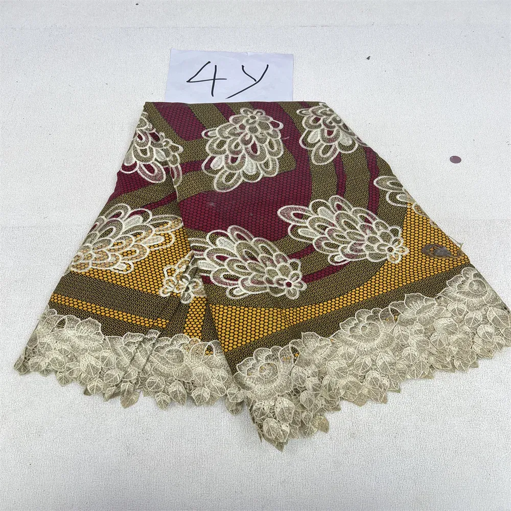 Color: RED, Length: 5 yards, Width: 120cm - 2025 African Nigerian Tulle Lace Fabric Sequins Sewing Guipure Beads Stone Embroidery Dresses High Quality 4 Yards