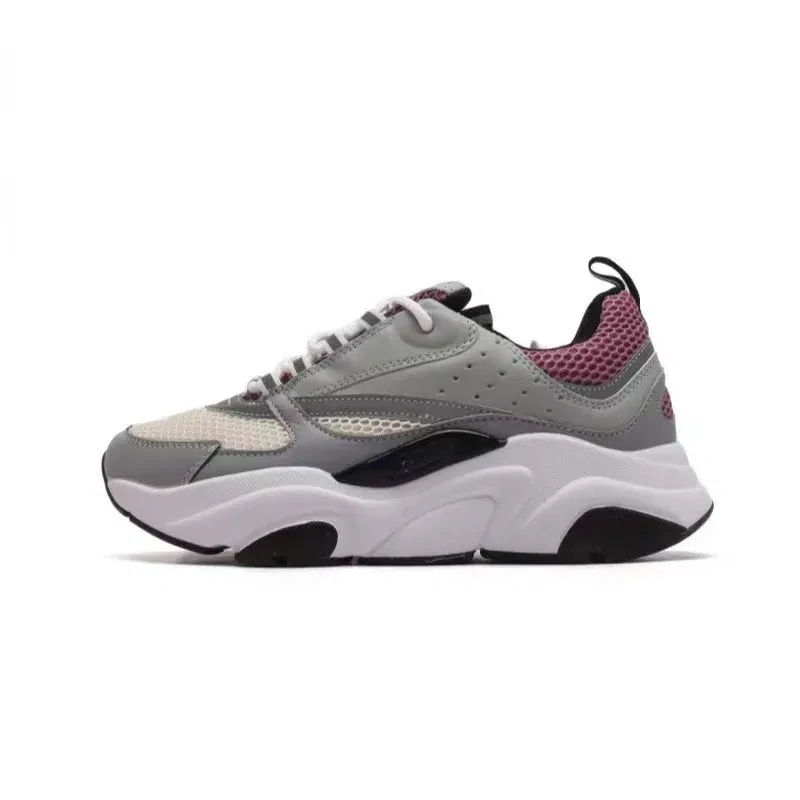 Color: Gold, Shoe Size: 41 - 2025 new B22 sports and leisure thick soled fashionable retro breathable men's and women's height increasing casual shoes