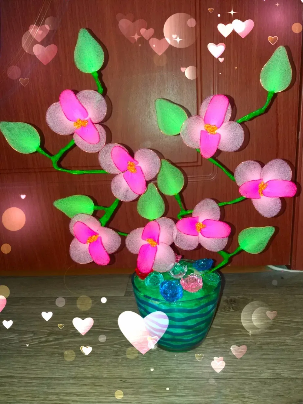 Color: Milky White - 5pcs Multicolor Tensile Nylon Stocking DIY Flower Making Material Handmade Craft Accessory Wedding Home DIY Nylon Flower