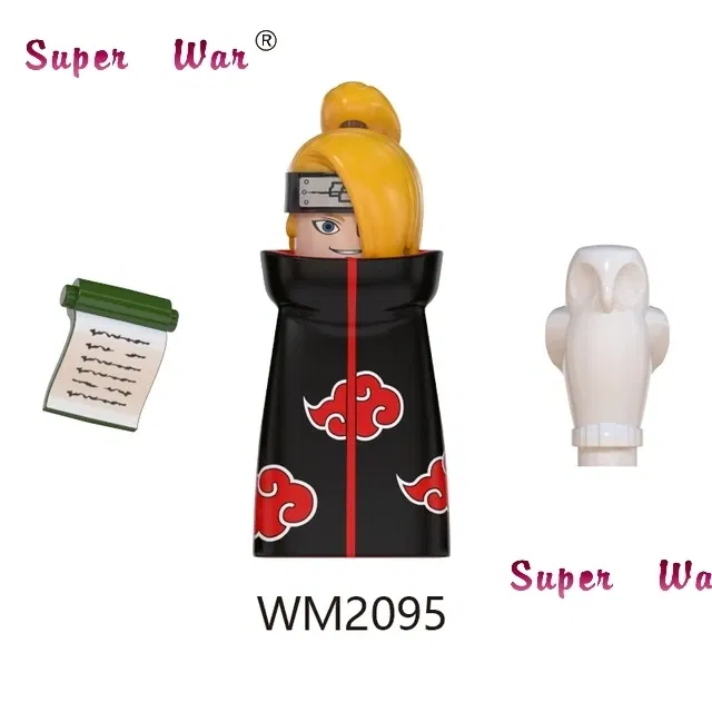 Color: Bright Light Yellow - Single New Cartoon Action Figures accessories Building Block children WM2081 WM6105 WM6106